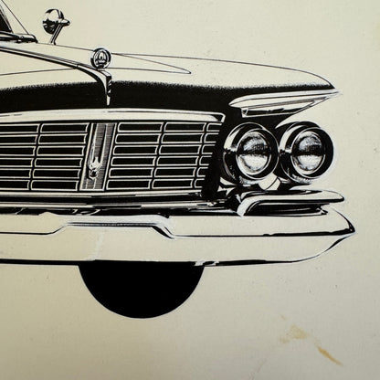 Chrysler Imperial Illustration Art Drawing Hand Drawn Robert Preis Vintage