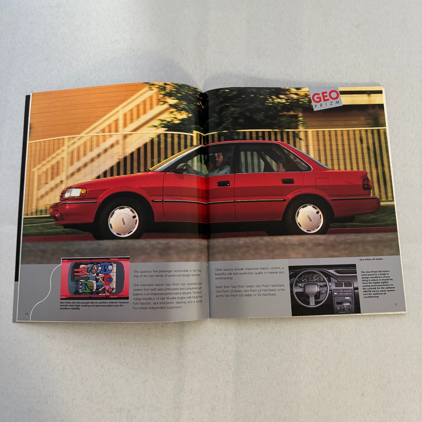 1990 Geo Car Sales Brochure Catalog Geo Metro Prizm Storm Tracker