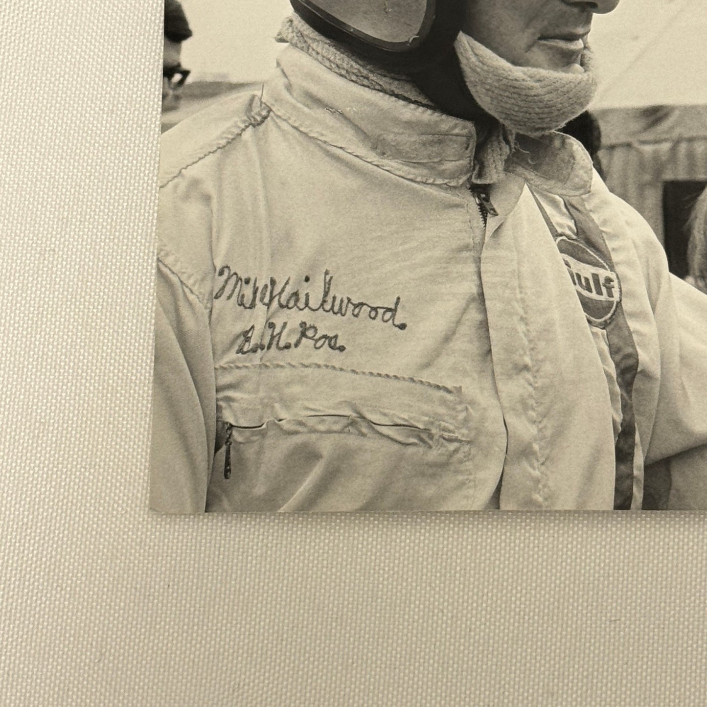 Vintage Racing Photo Mike Hailwood Driver Motorsport Photograph 1969