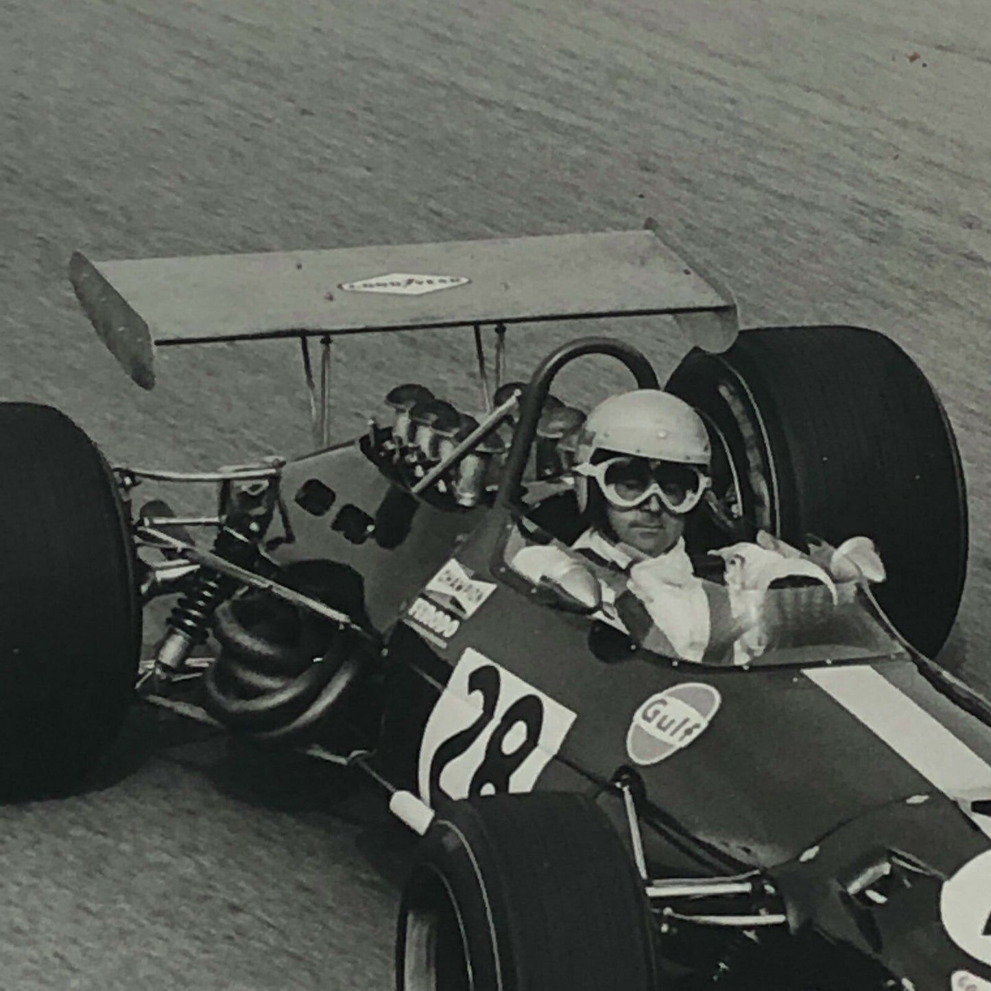 Vintage Grand Prix Racing Photo Photograph Jack Brabham Driver Car