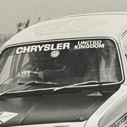 Vintage Chrysler Avenger Rally Racing Car Photo UK Rallye Photograph Print