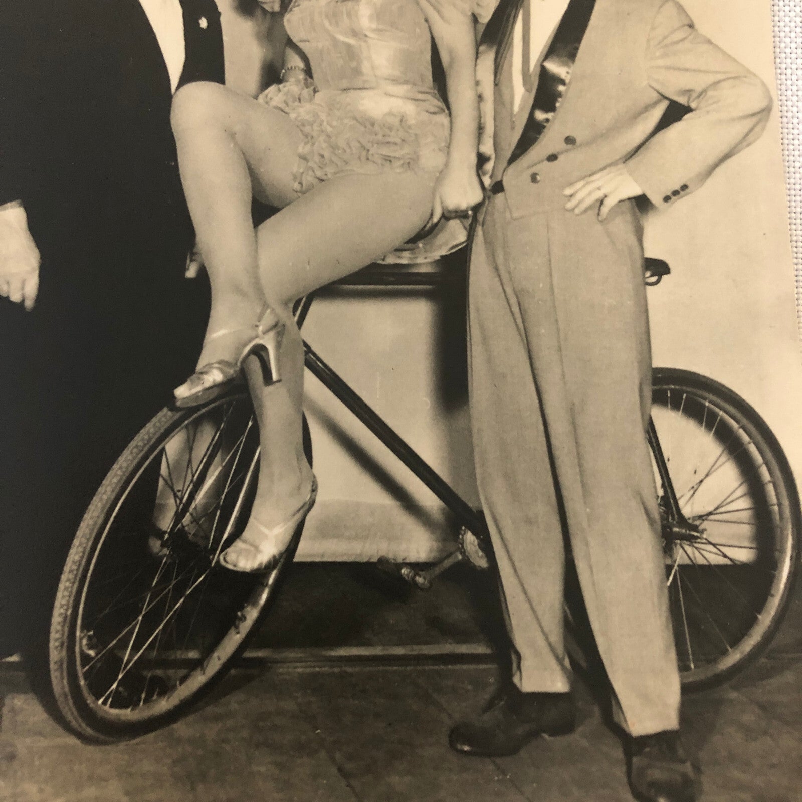 Circus Performers with Clown Bicycle Photo Photograph Berlin Germany
