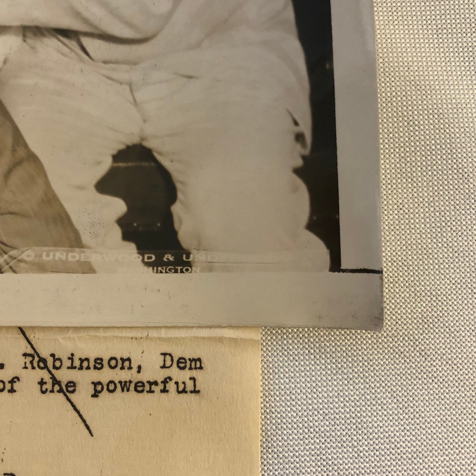 Press Photo Photograph Baron Maurice Rothschild Banker with Senator 1934