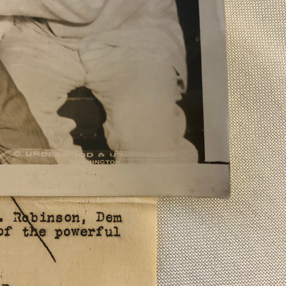 Press Photo Photograph Baron Maurice Rothschild Banker with Senator 1934