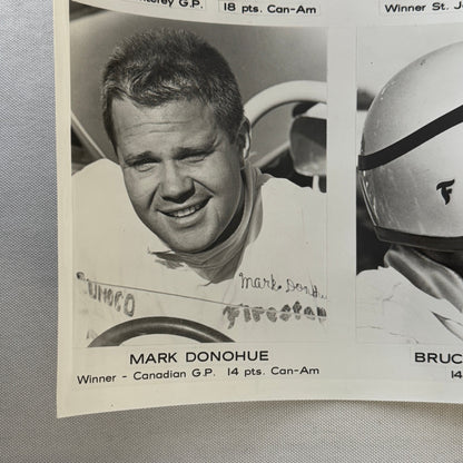 Vintage Racing Driver Photo Phil Hill John Surtees Bruce McLaren Mark Donohue