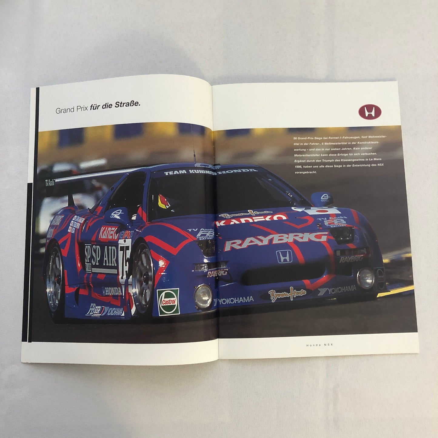 Honda NSX Car Sales Brochure GERMAN Text European Market