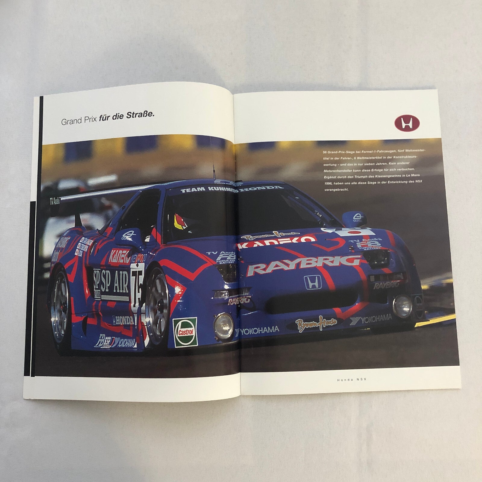 Honda NSX Car Sales Brochure GERMAN Text European Market