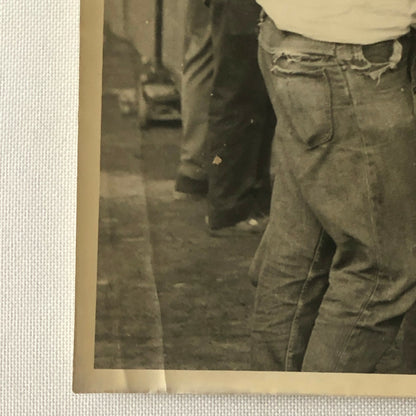 Vintage Racing Photo Photograph Crew or Drivers ? 