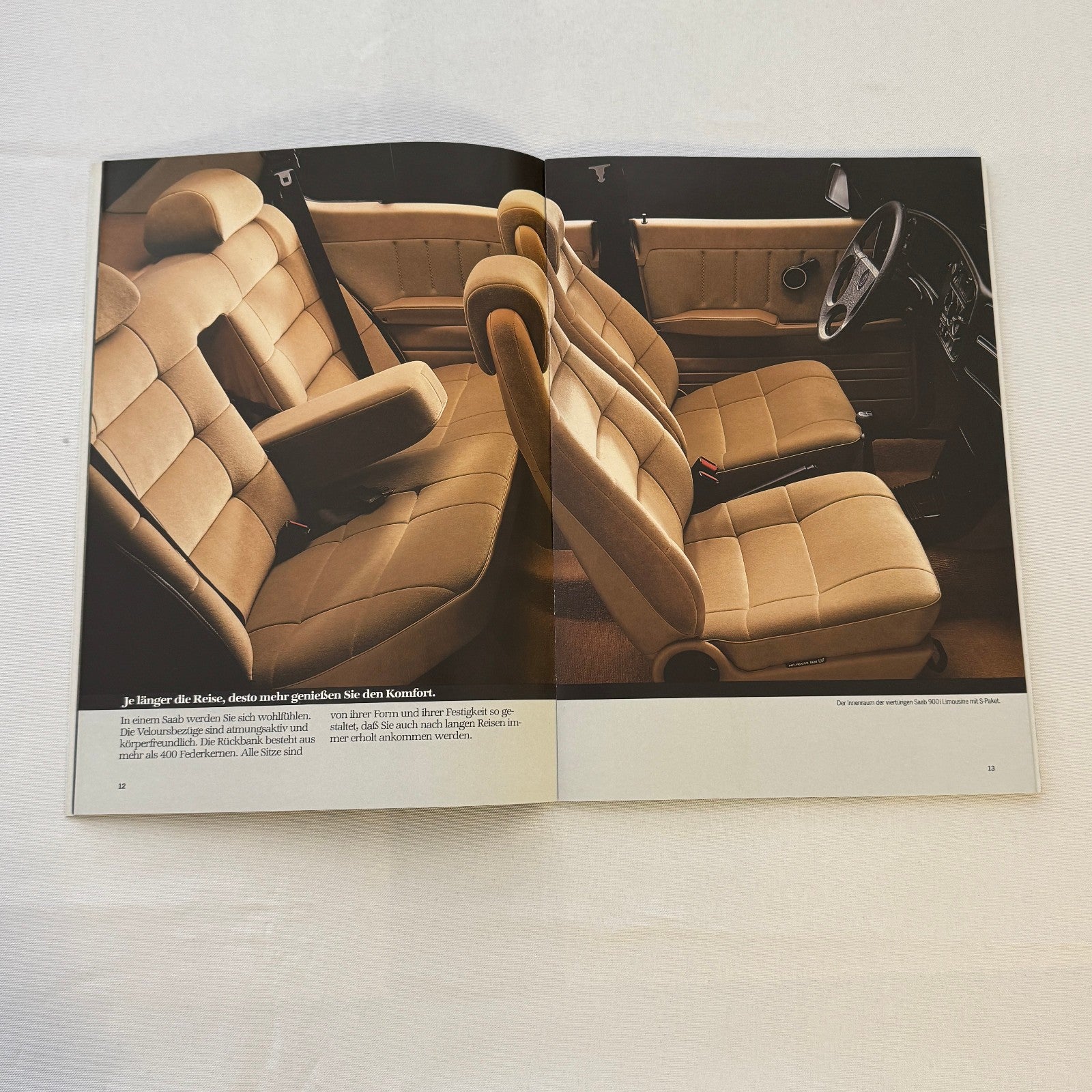 Vintage Saab 900i Car Sales Brochure Catalog Saab 900 i GERMAN Text 1986 1987