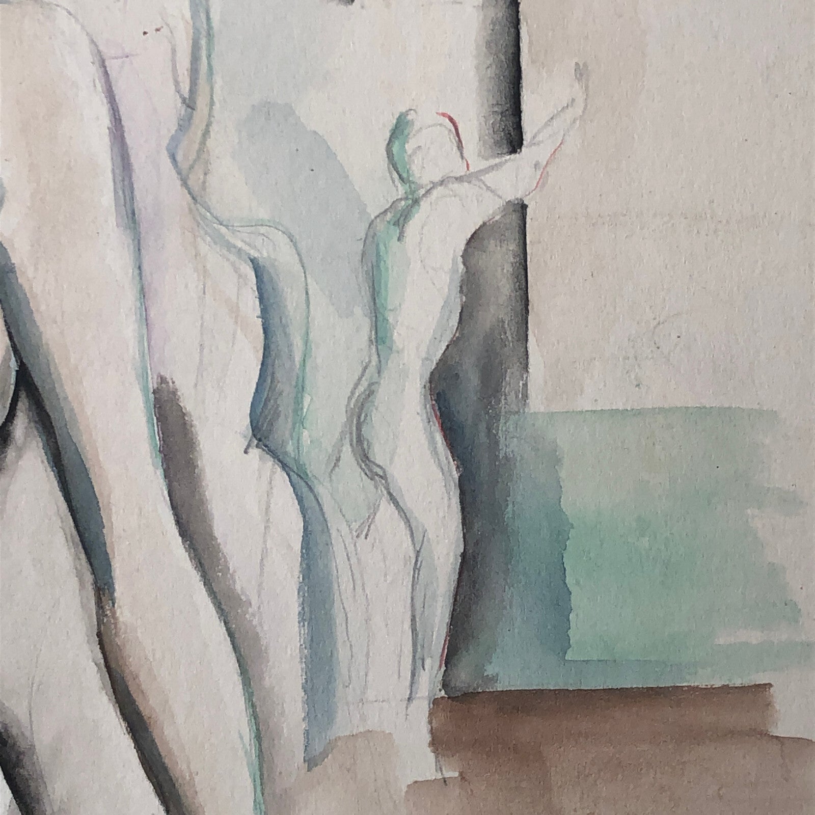 Vintage Painting Art Artwork Artist Arthur E Sudler Nude Woman Figures