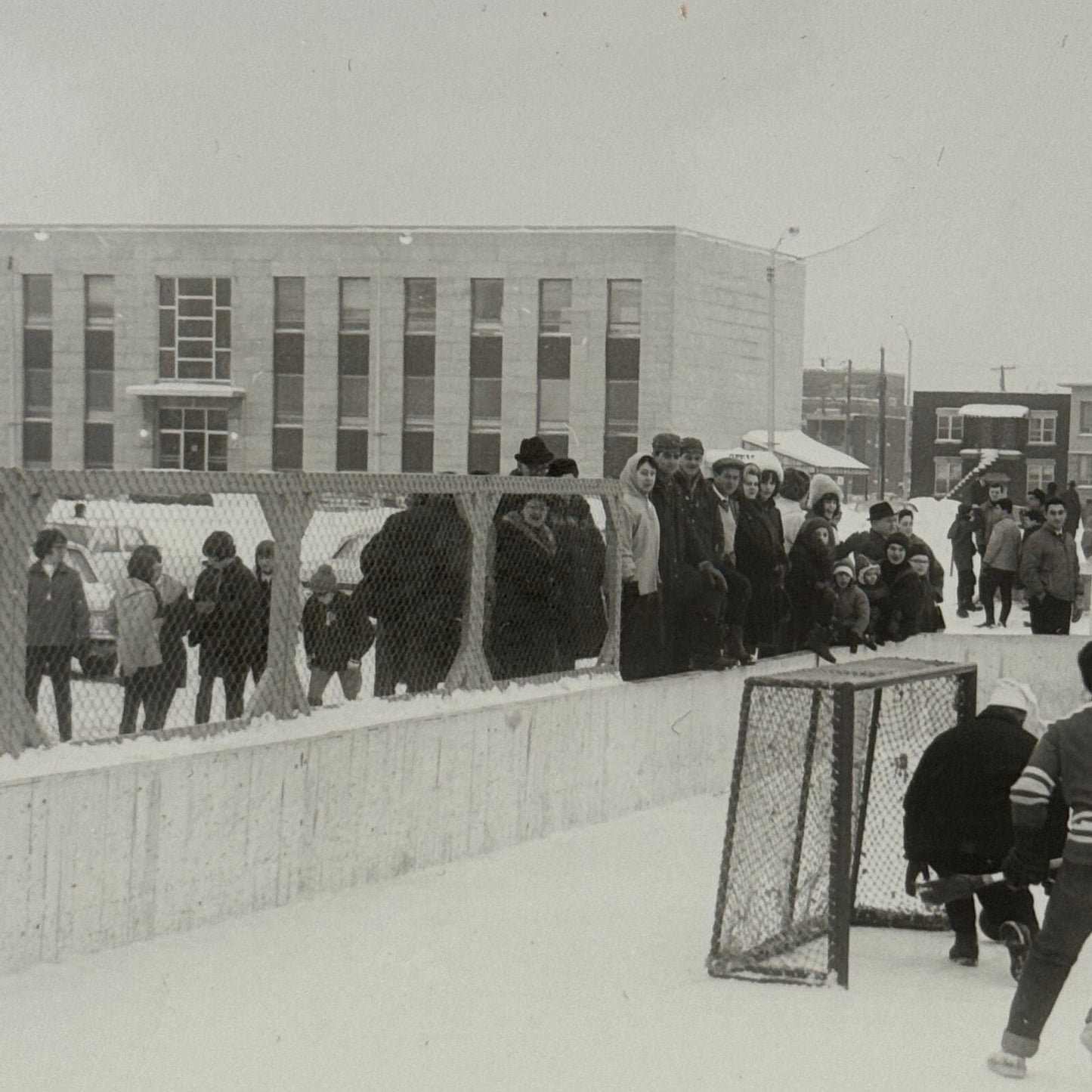 Vintage Hockey Game Photo Photograph Quebec Amateur Players