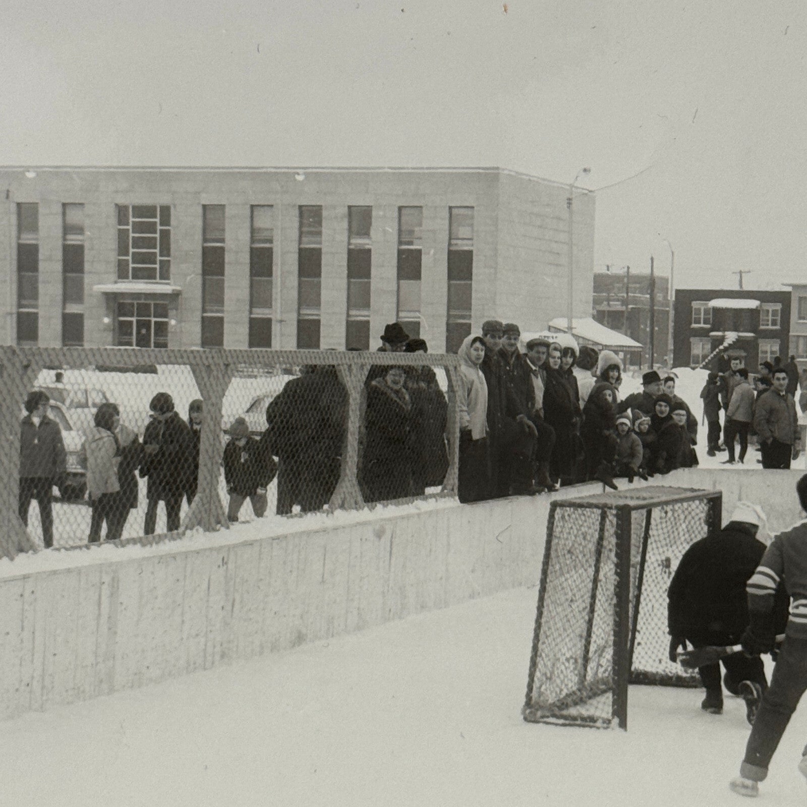 Vintage Hockey Game Photo Photograph Quebec Amateur Players