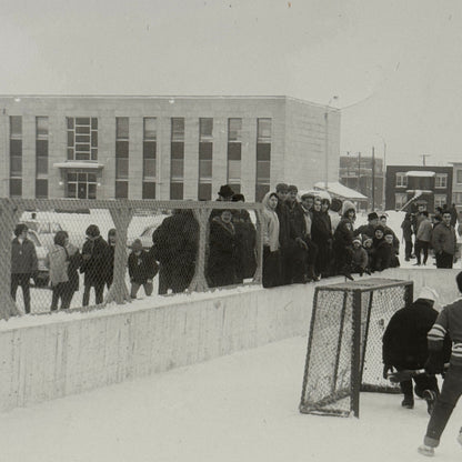 Vintage Hockey Game Photo Photograph Quebec Amateur Players