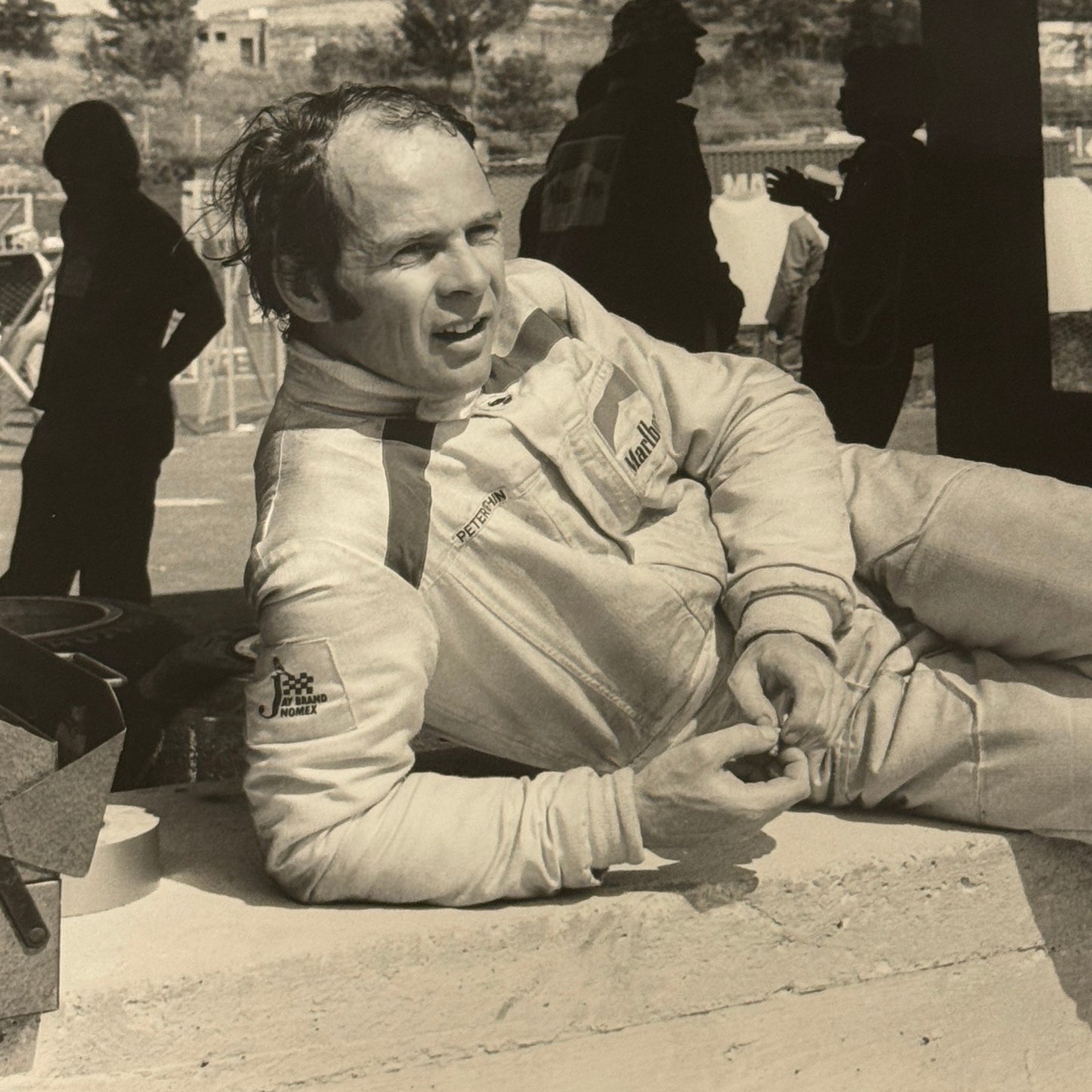 Vintage Racing Photo Peter Gethin 1972 Rome Grand Prix Race Italy Italian