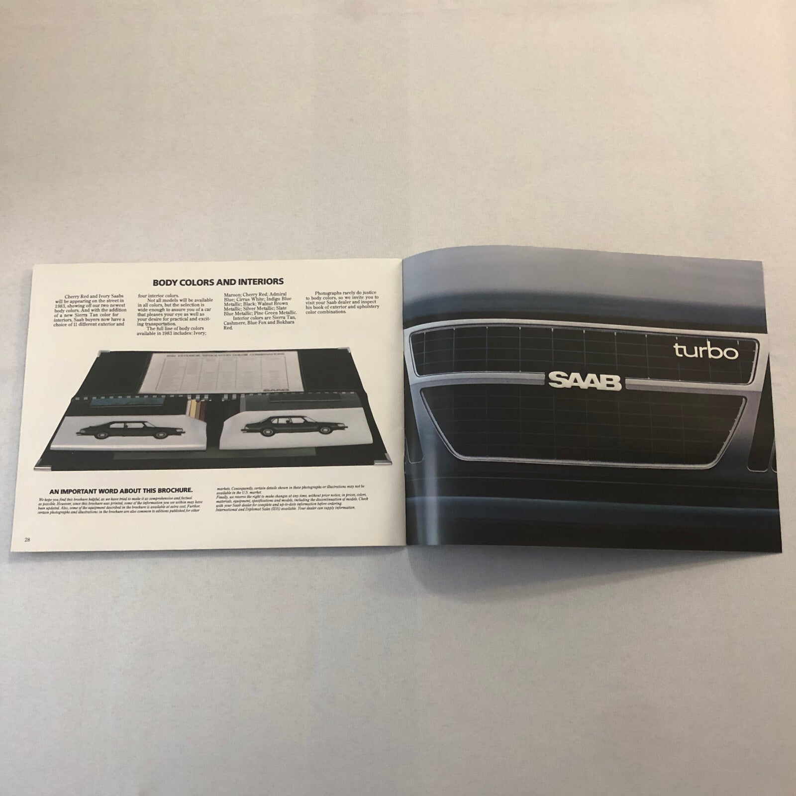 1983 Saab 900 Sales Brochure Catalog Advertising Saab 900 Turbo 900S 900 S