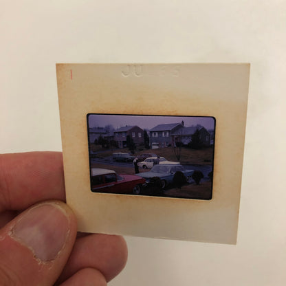 35MM Slide Photo Vintage Cars Automobiles and Homes 1966