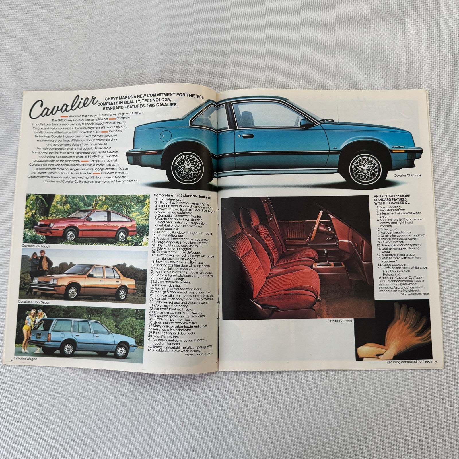 1982 Chevrolet Car Brochure Catalog Camaro Corvette Citation Monte Carlo +