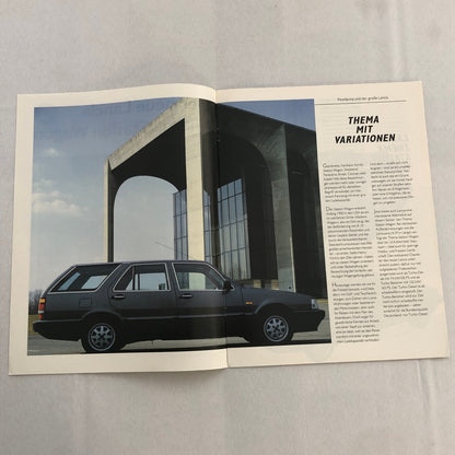 Lancia Thema Station Wagon Car Sales Brochure Catalog German