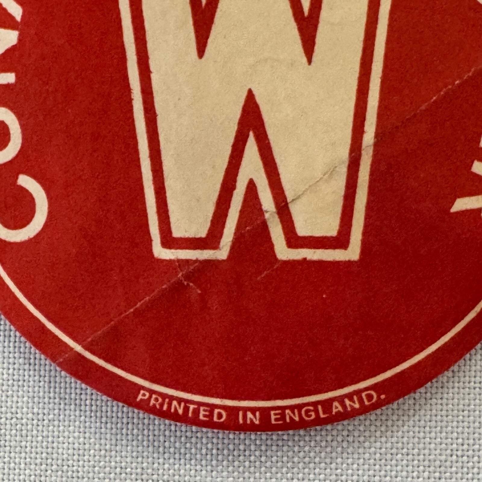 Vintage Cunard White Star Line Ship Boat Label