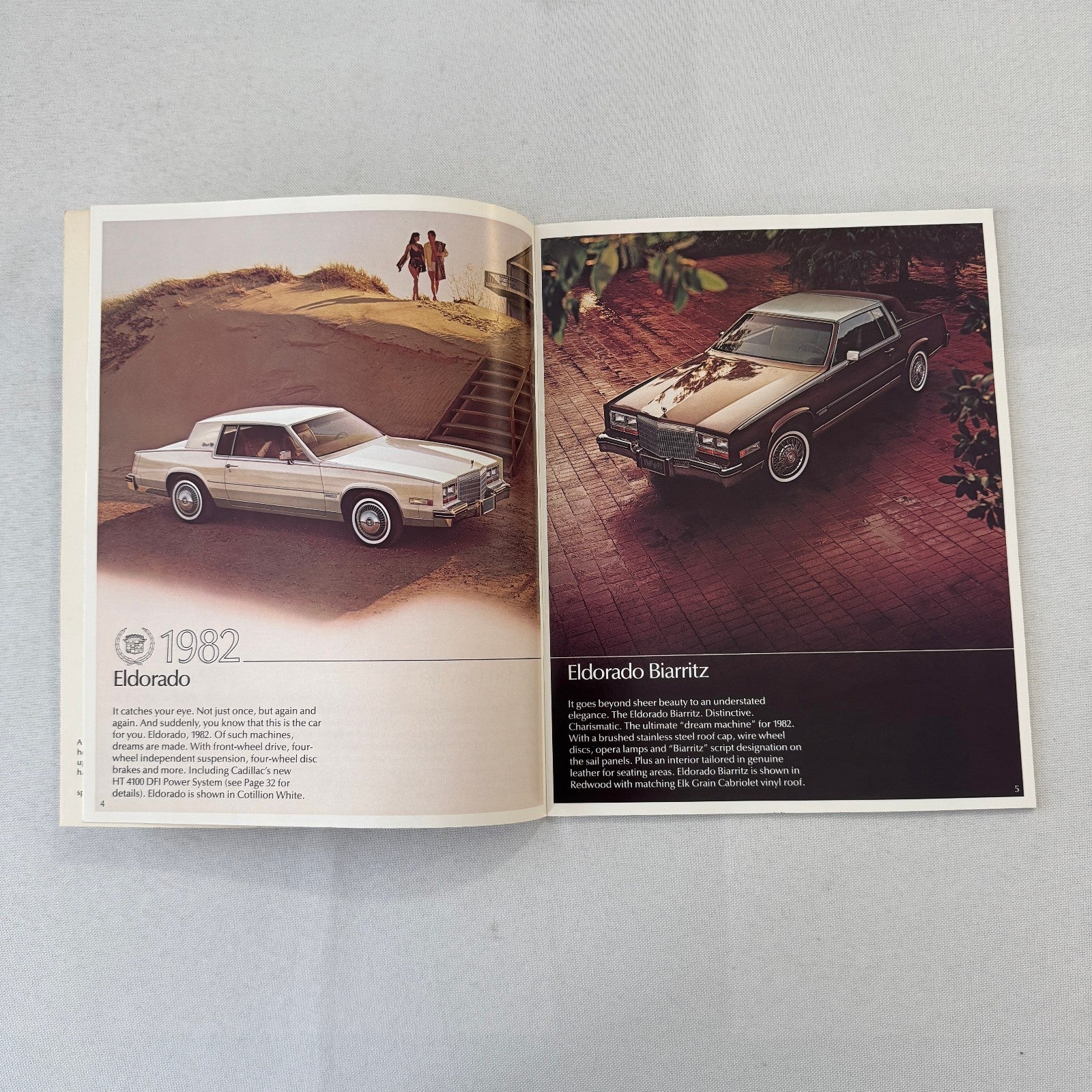 1982 Cadillac Car Sales Brochure Catalog Fleetwood Brougham Eldorado DeVille