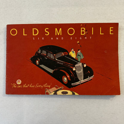 1936 Oldsmobile Six and Eight Sales Brochure Catalog Coupe Sedan Convertible