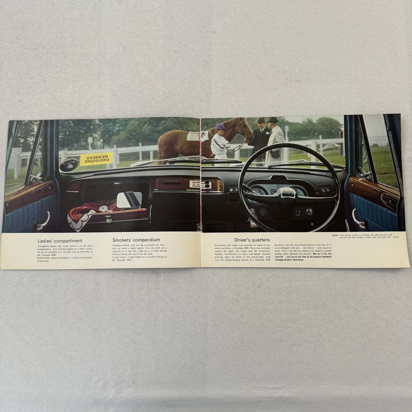 Triumph 2000 Car Sales Brochure Catalog Vintage Advertising