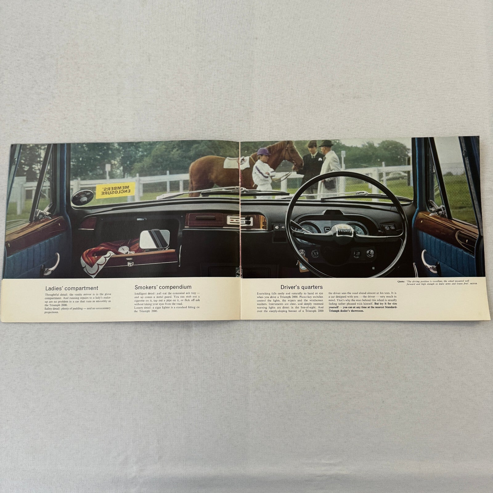 Triumph 2000 Car Sales Brochure Catalog Vintage Advertising