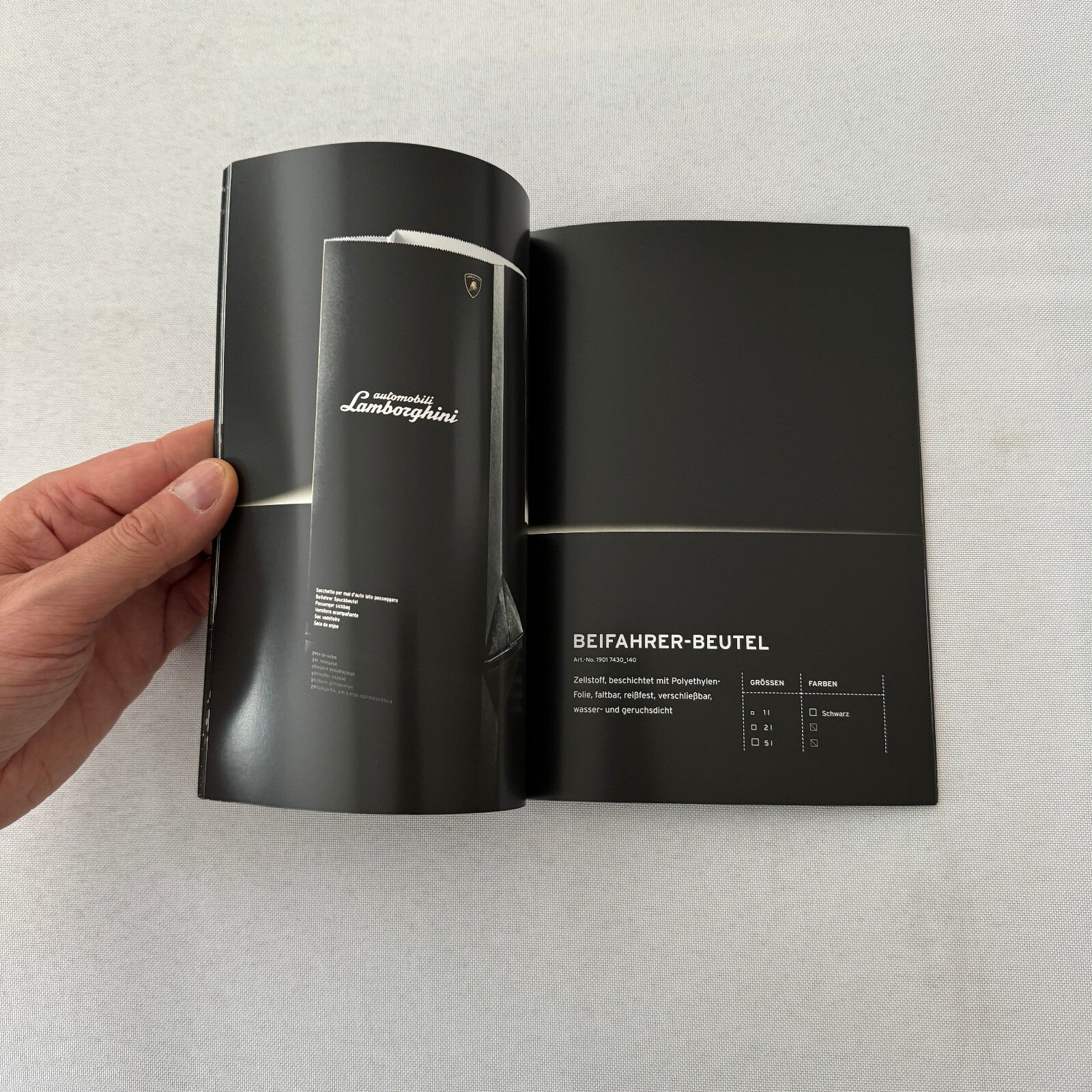 Lamborghini Murcielago ROADSTER Supercar Sales Brochure Catalog GERMAN Text