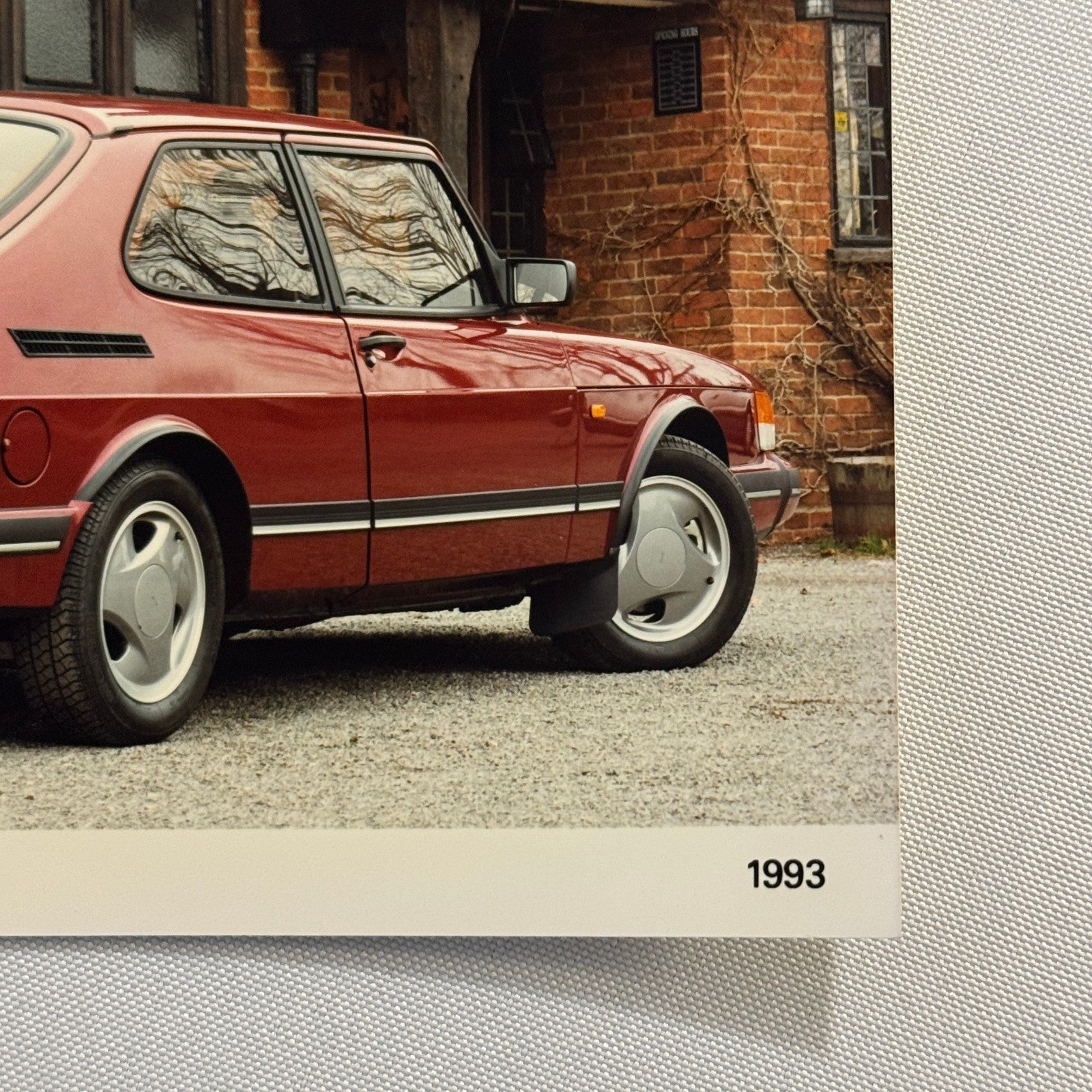 1993 Saab 900 Ruby Edition Car Automobile Factory Press Photo Photograph Print