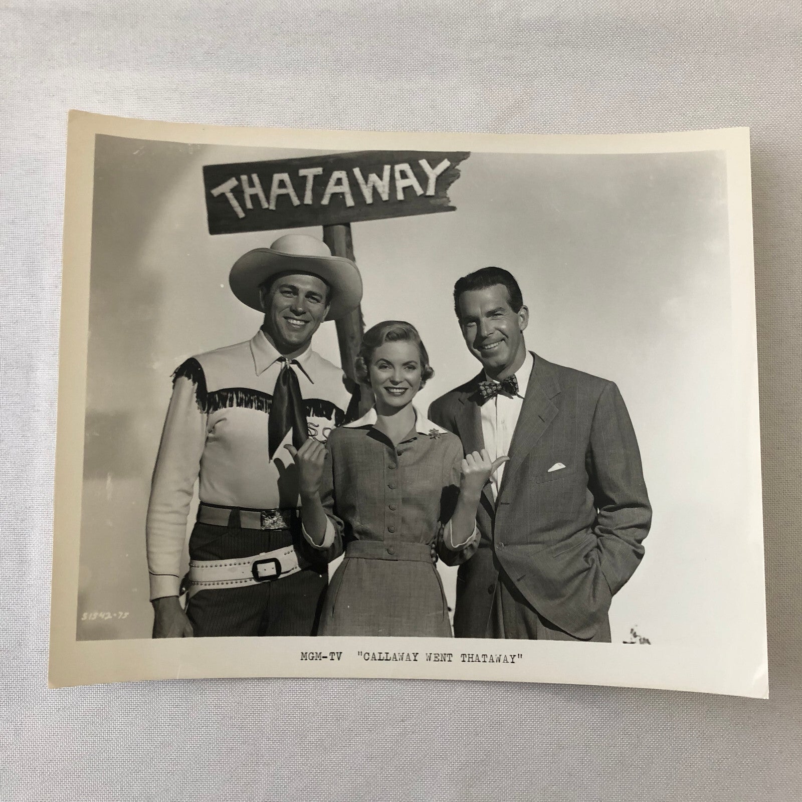Callaway Went Thataway MGM TV Television Photo Photograph Print Actress Actor