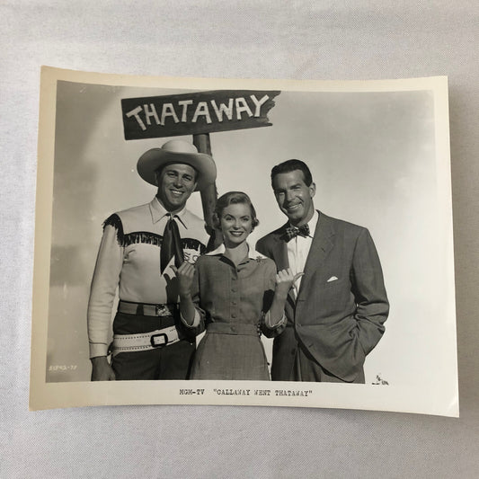 Callaway Went Thataway MGM TV Television Photo Photograph Print Actress Actor