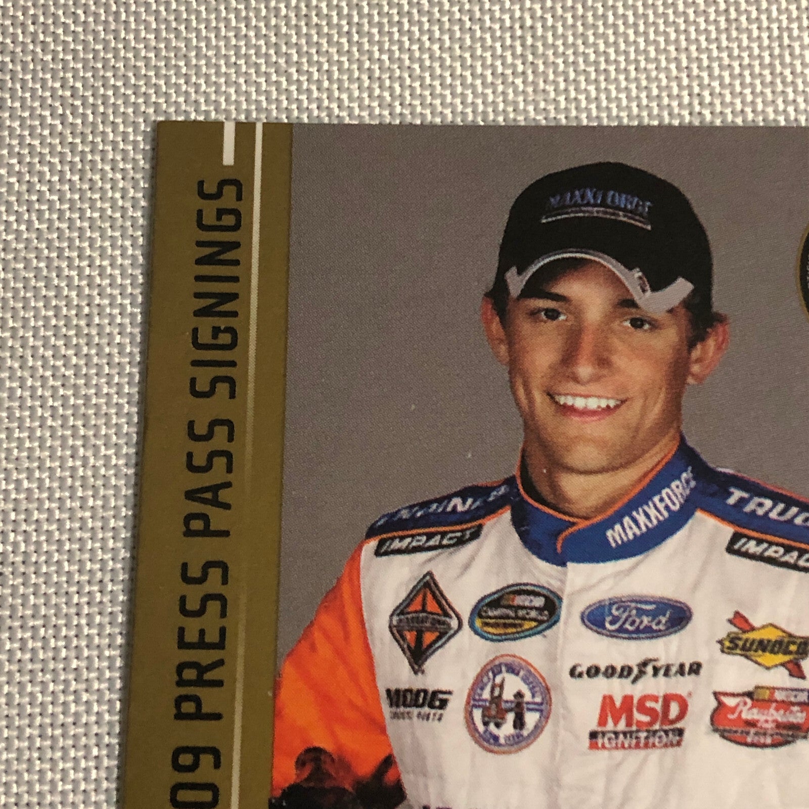 2009 Press Pass Signings James Buescher Auto Autograph Signed Card NASCAR