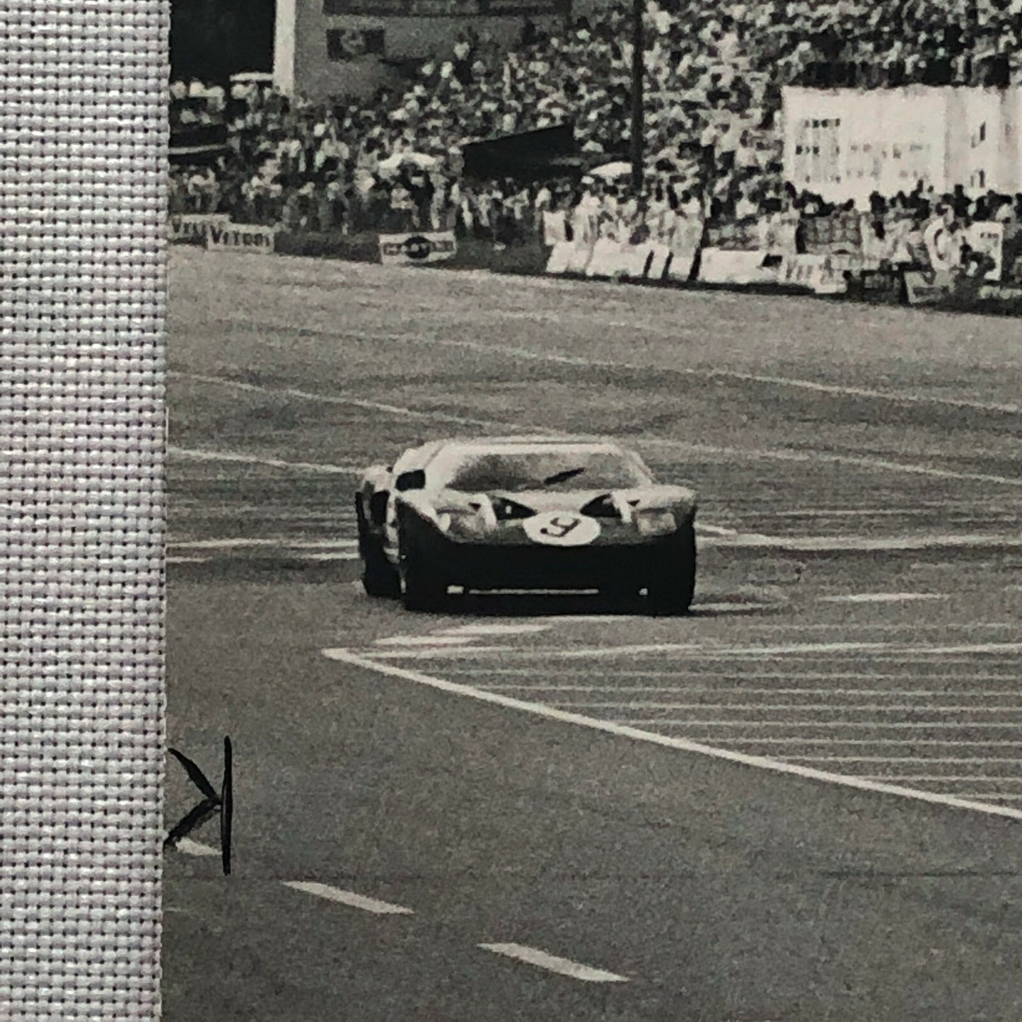 Vintage 1967 Ford GT40 and Lola T70 Racing Photo Photograph Norisring Circuit 
