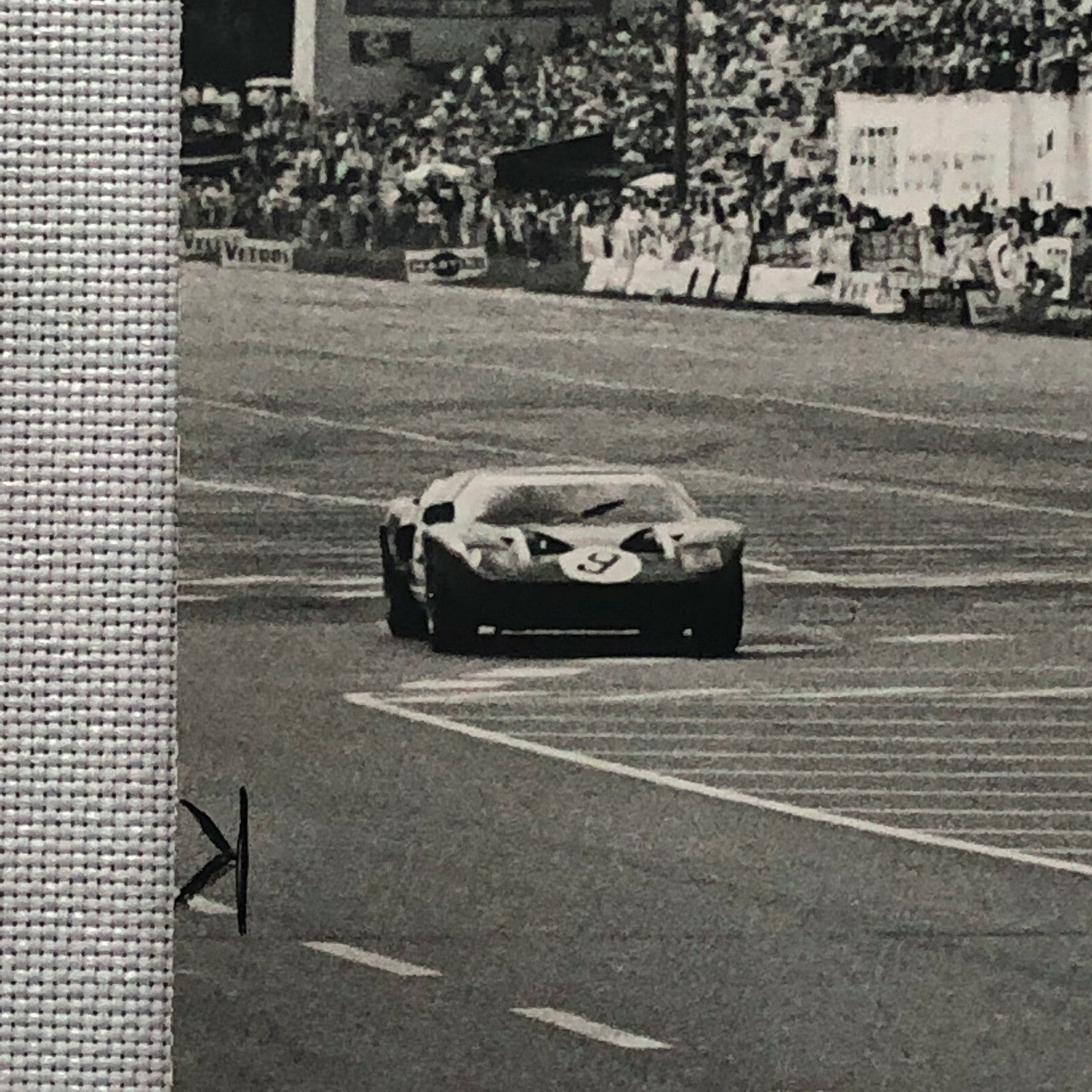 Vintage 1967 Ford GT40 and Lola T70 Racing Photo Photograph Norisring Circuit 