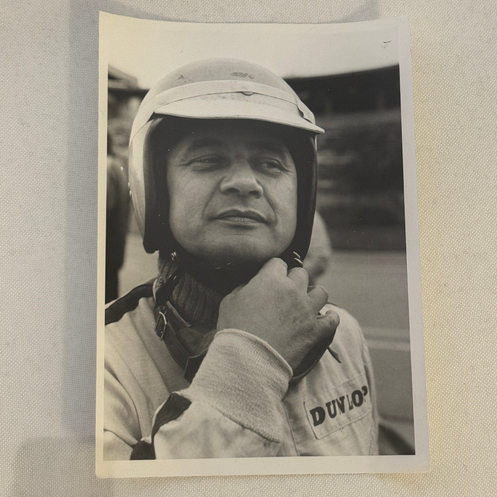 Vintage Porsche Racing Press Photo Hans Hermann Driver Werkfoto