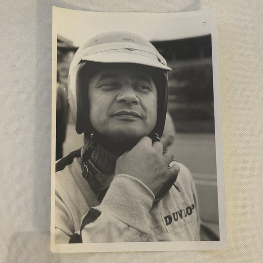 Vintage Porsche Racing Press Photo Hans Hermann Driver Werkfoto
