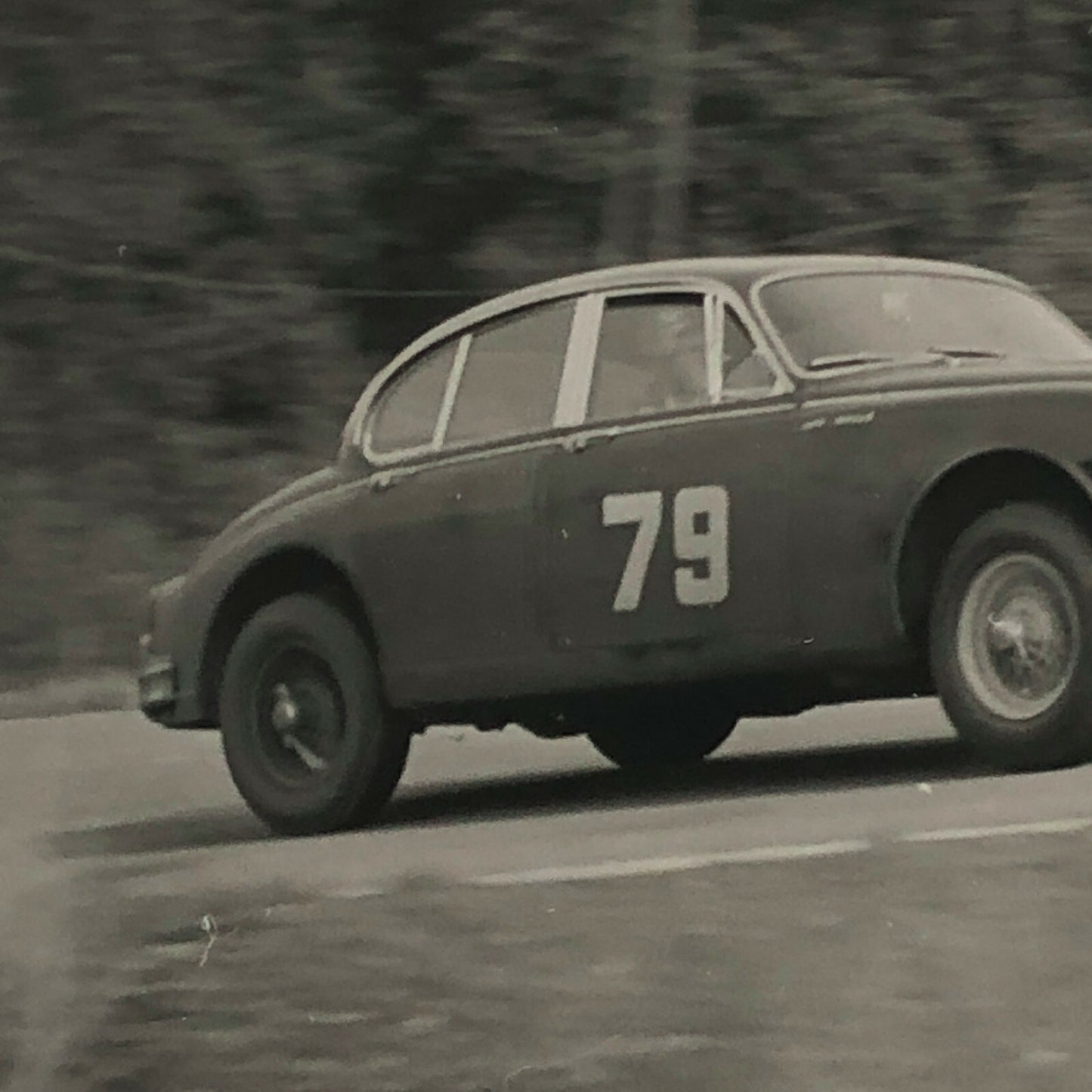 Vintage Jaguar 3.4 Racing Car Photo Photograph T France 1960 