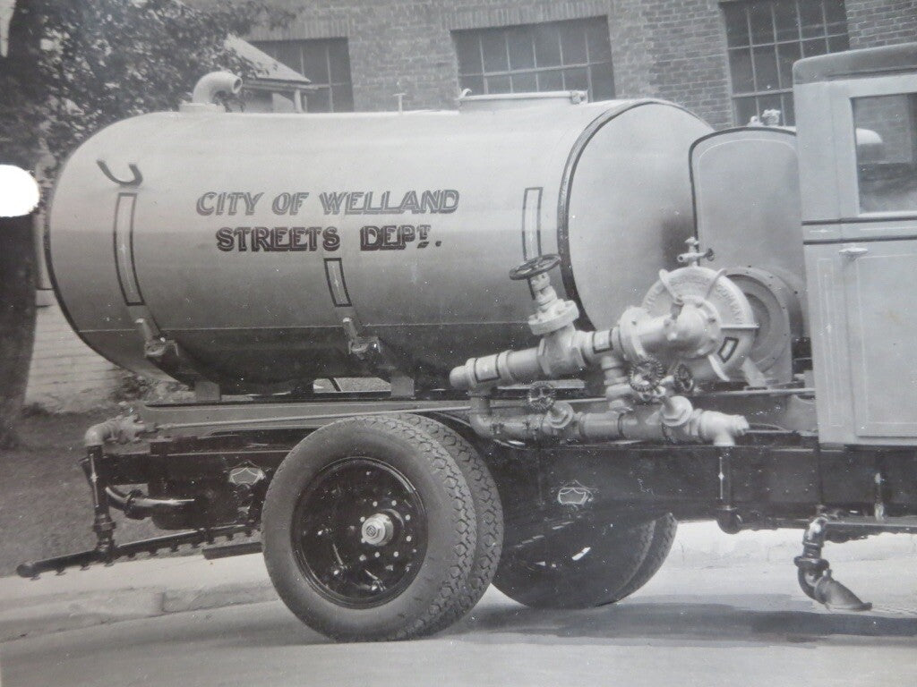 Vintage Factory Photograph Bickle Fire Engine Limited Factory Truck Welland