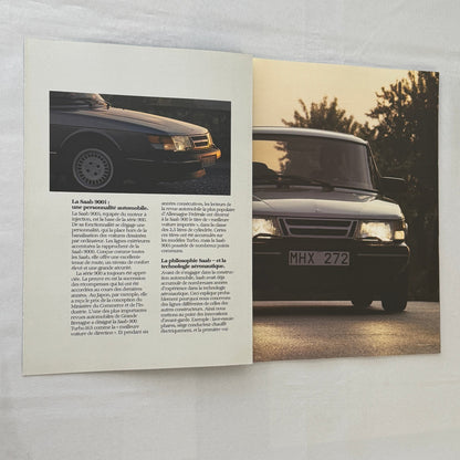 1987 Saab 900i Car Sales Brochure Catalog Vintage Saab 900 FRENCH European