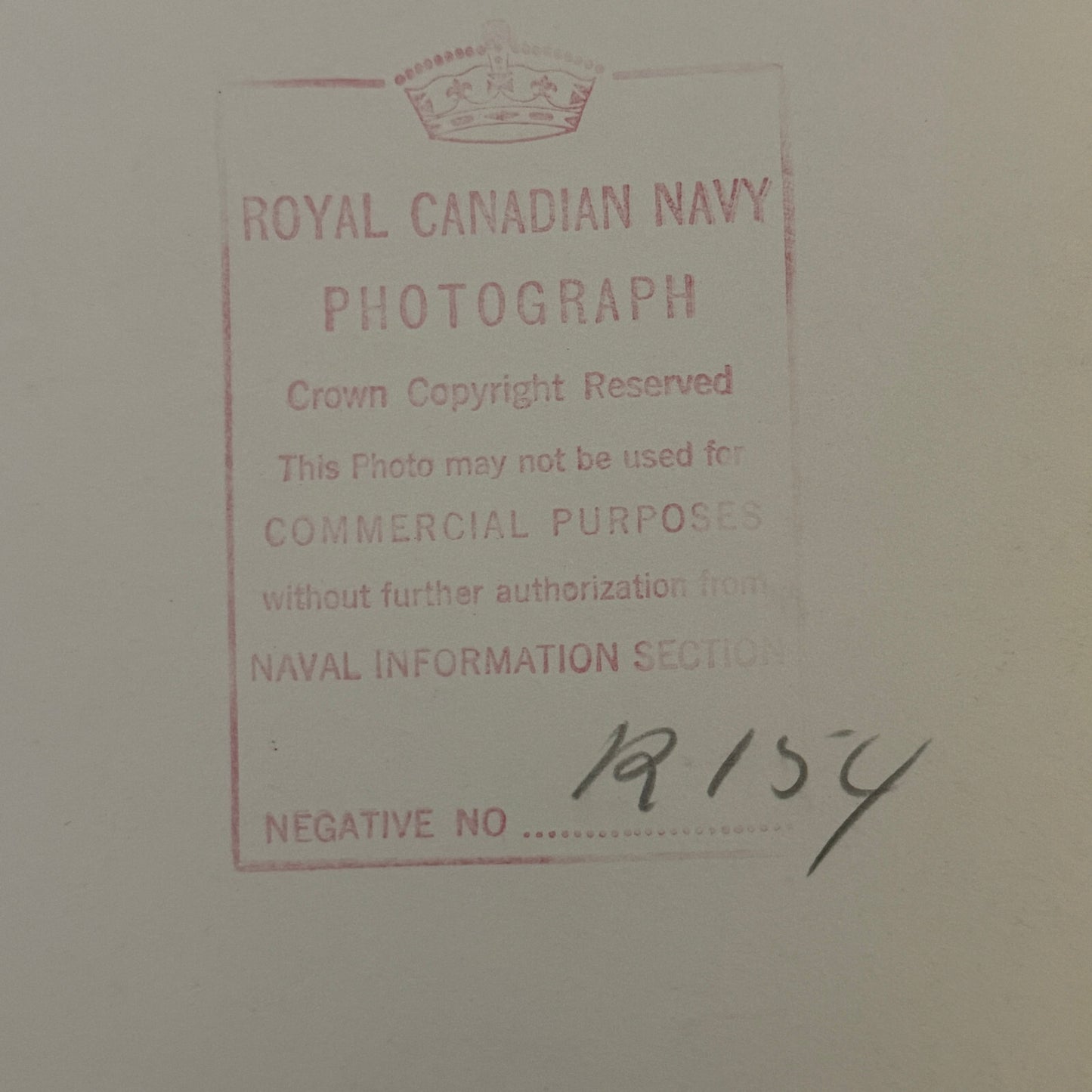 Royal Canadian Navy Press Photo Photograph Ship Sailor with Binoculars Vintage