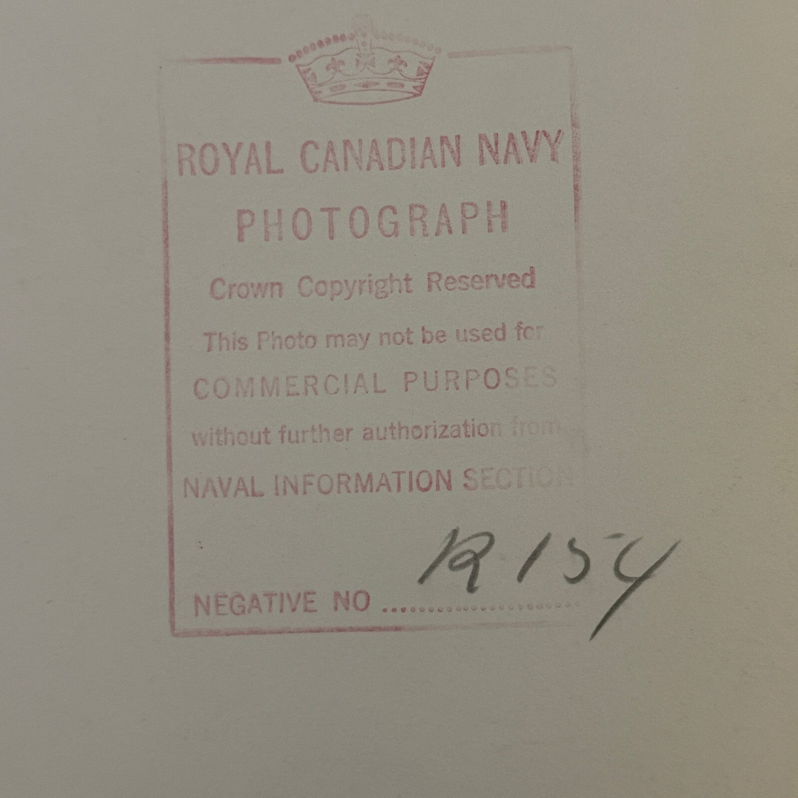 Royal Canadian Navy Press Photo Photograph Ship Sailor with Binoculars Vintage
