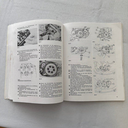 1980 Yamaha RD250LC RD350LC Motorcycle Bike Repair Manual Book GERMAN