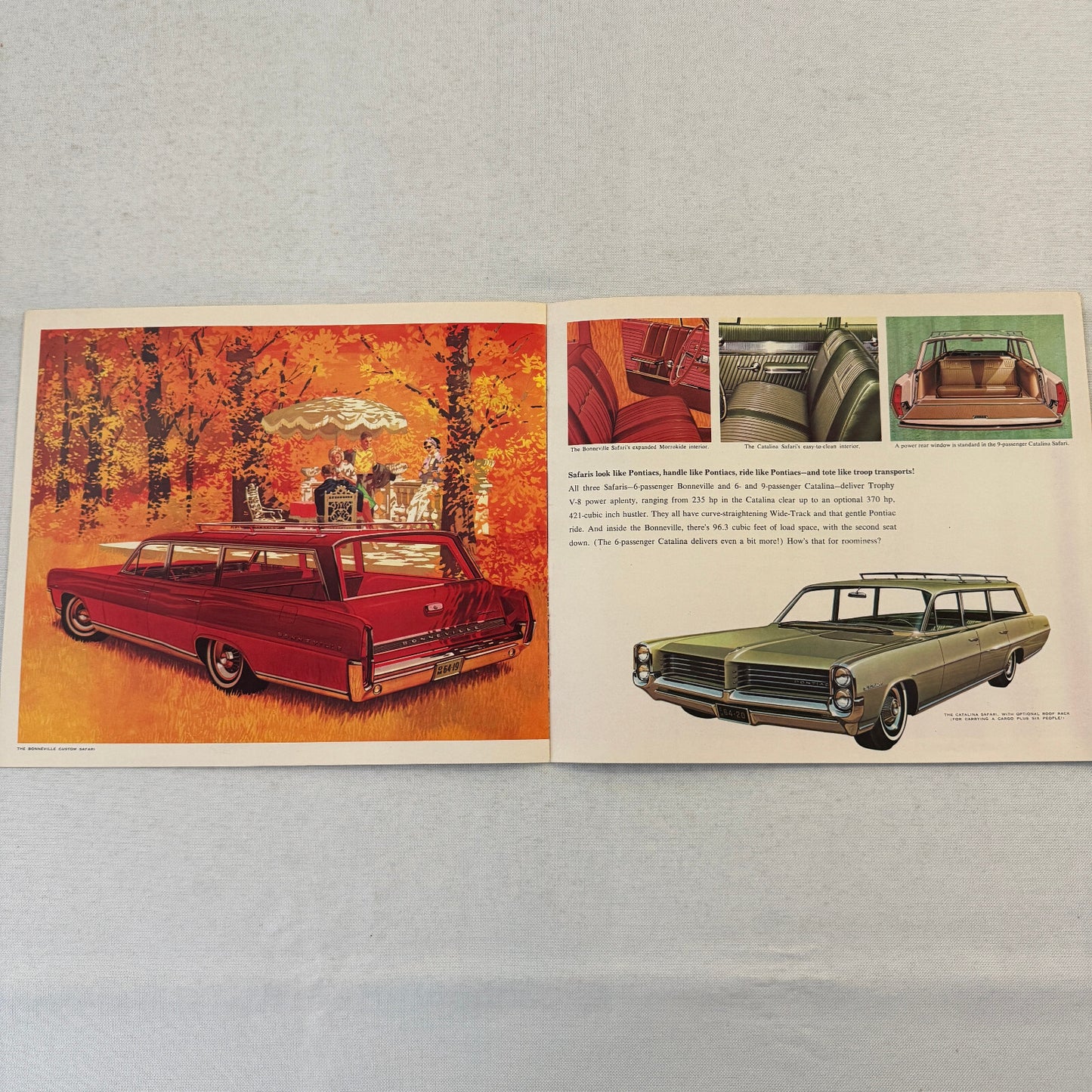1964 Pontiac Sales Brochure Catalog Bonneville Catalina Star Chief Grand Prix