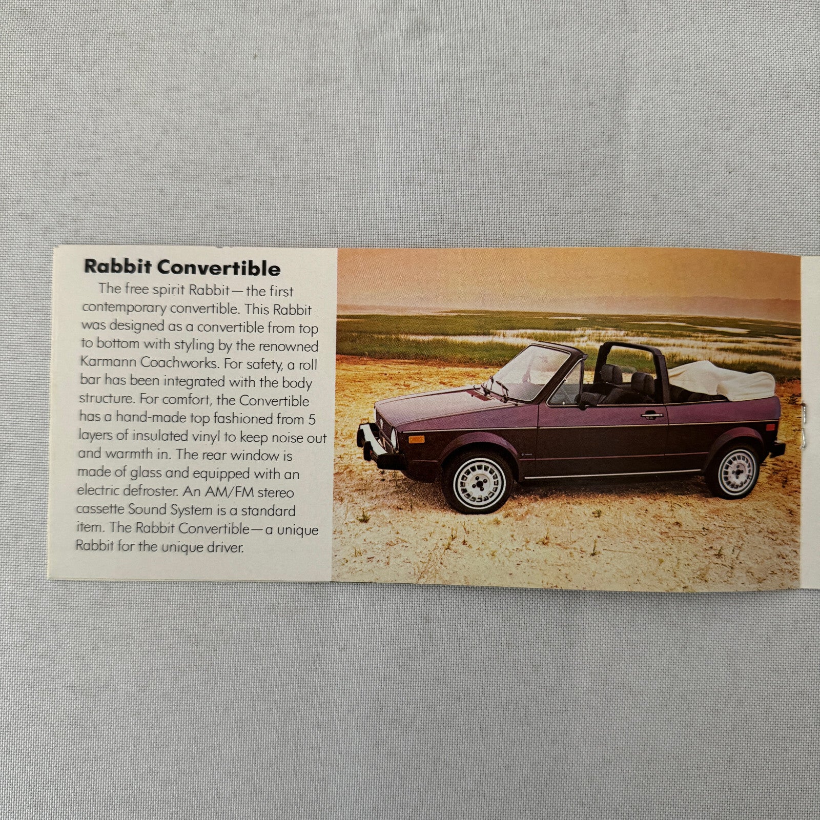 Volkswagen Sales Brochure Catalog VW Rabbit Scirocco Vanagon Pickup 1982 1983