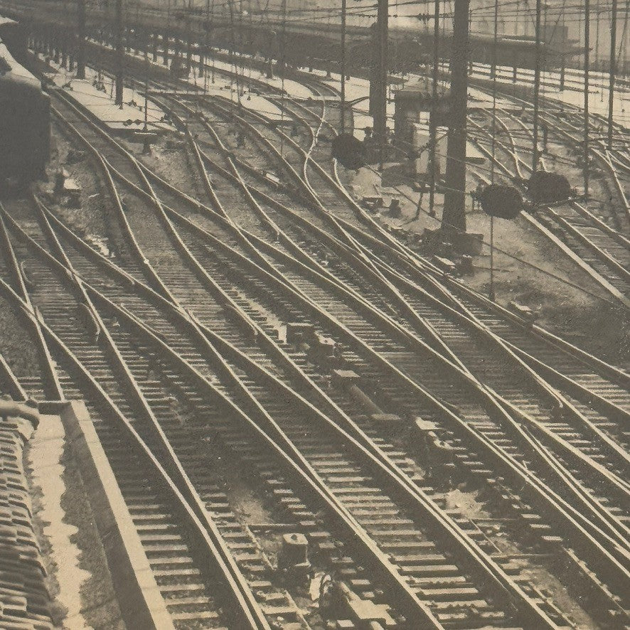 Vintage Train Railroad Photograph Washington DC Photo Print