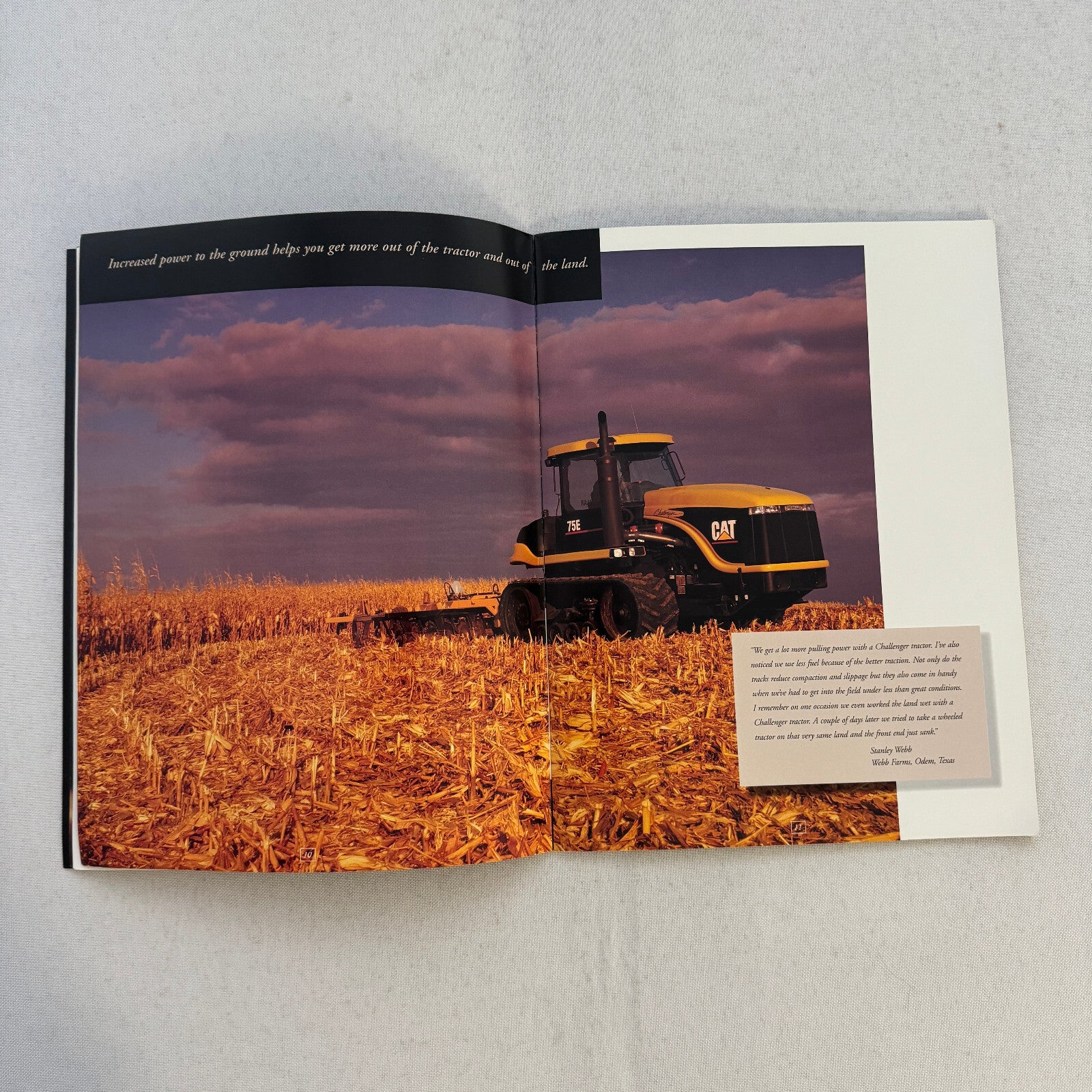 Caterpillar Challenger Tractor Construction Equipment Brochure Catalog 95E 85E +