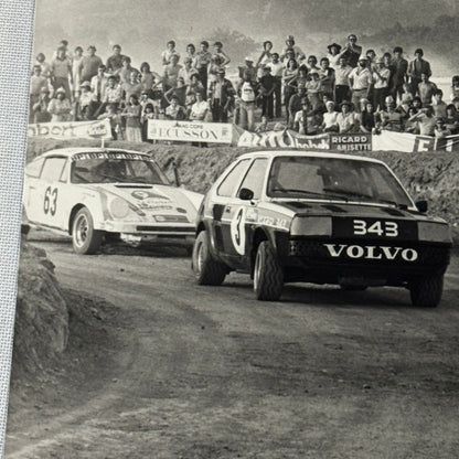 Vintage Rally Racing Photo Photograph Print DPPI Porsche 911 Volvo Car