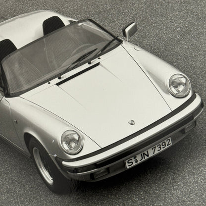 Porsche 911 Cabriolet Convertible Car Factory Press Photo Photograph Vintage
