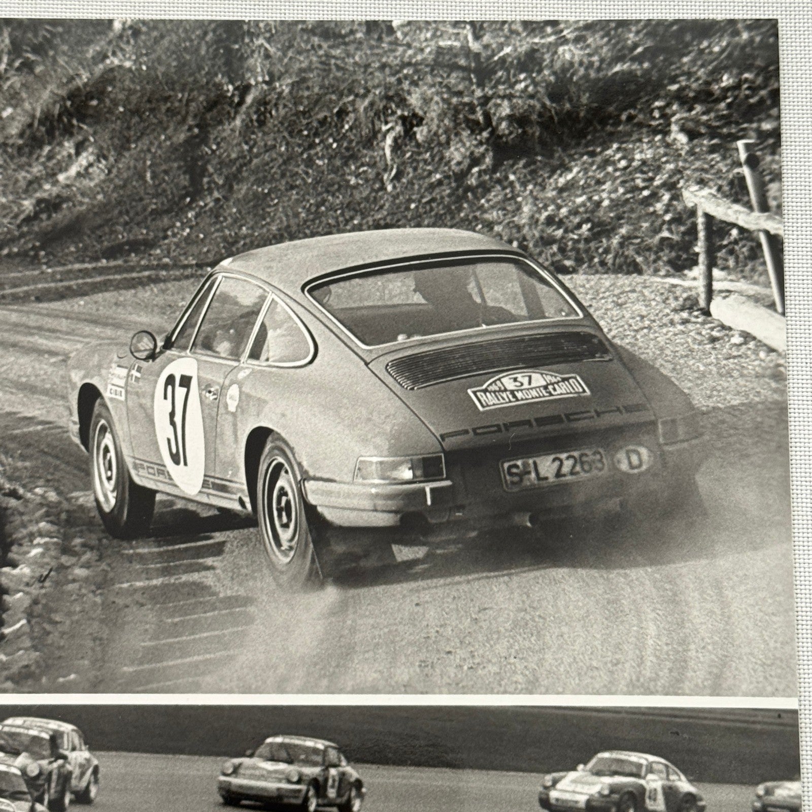Porsche Racing press Photograph Rally Monte Carlo 911 1992 Porsche Carrera Cup