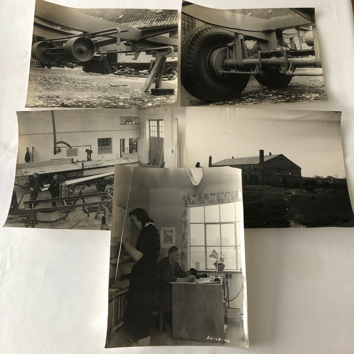 Antique Vintage Factory Company Photo Photograph Lot of 5 ERGO Trailer Denmark 